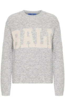 BALL Original Striktrøje - Stacy - Medium Grey Melange