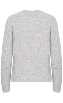 BALL Original Striktrøje - Stacy - Medium Grey Melange