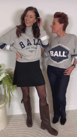 BALL Original Sweatshirt - Fossati - Medium Grey Melange
