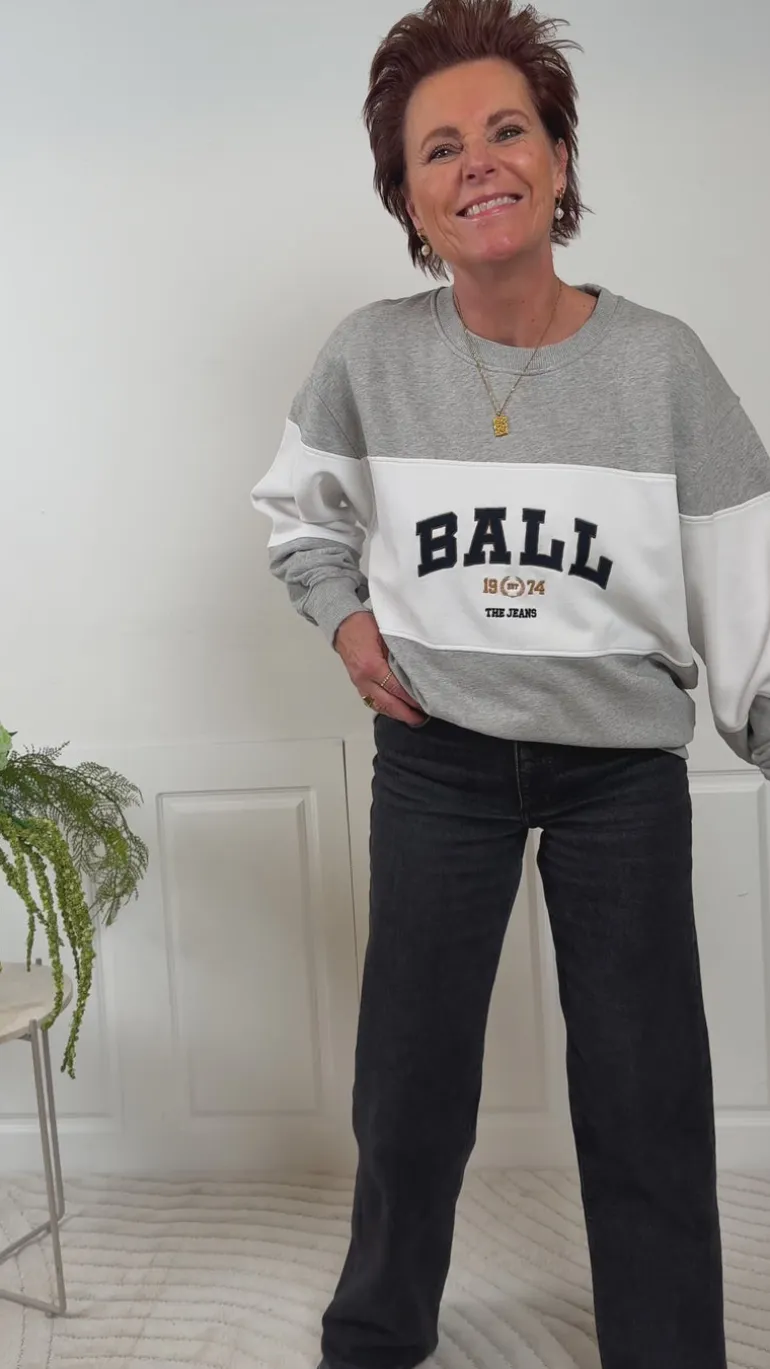 BALL Original Sweatshirt - Montana - Medium Grey Melange