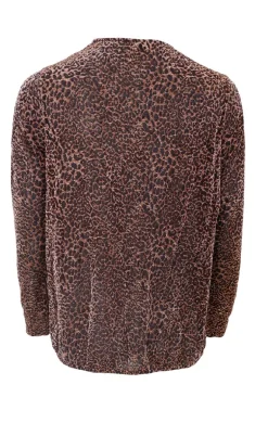 Black Colour Bluse - Chris Mesh - Bronze