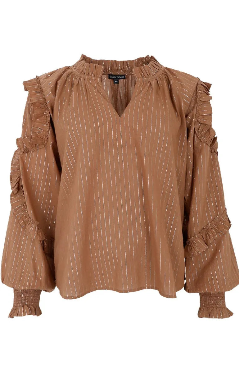 Black Colour Bluse - Nova - Frappe