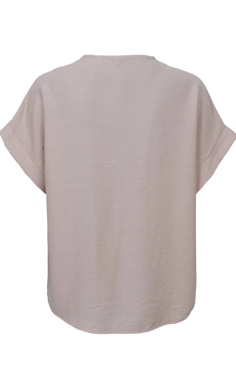Black Colour Bluse - Samos - Creme