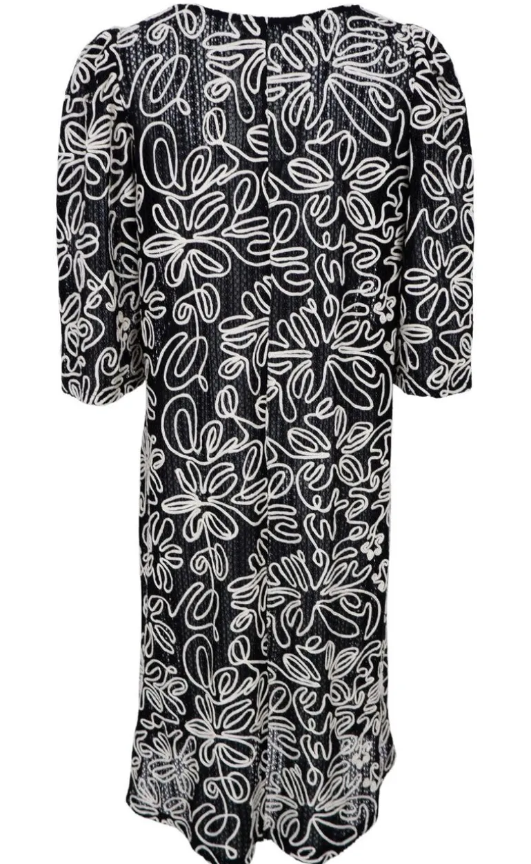 Black Colour Kjole - Ally - Black