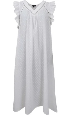 Black Colour Kjole - Mie Frill - White