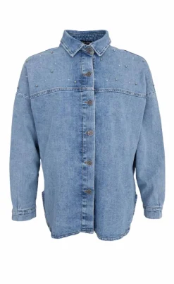 Black Colour Skjorte - Fanny - Lt. Denim