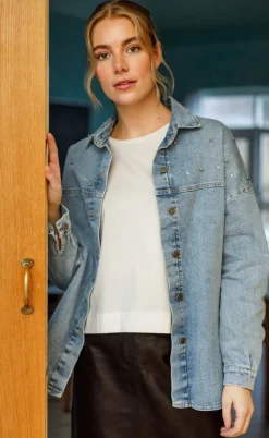 Black Colour Skjorte - Fanny - Lt. Denim