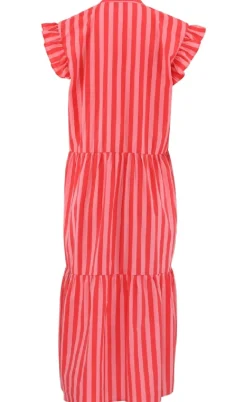 Continue Kjole - Bea - Stribe Pink/Red Stripe