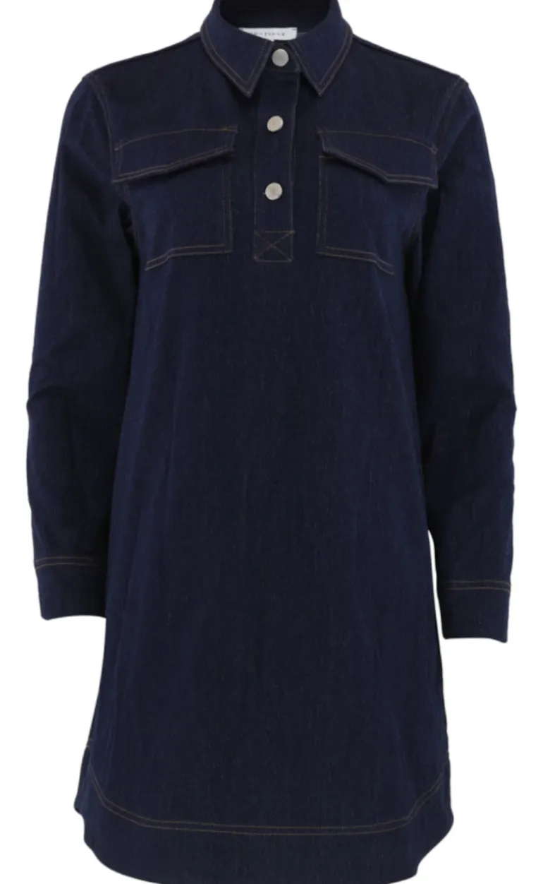 Continue Kjole - Katja - Denim Blue