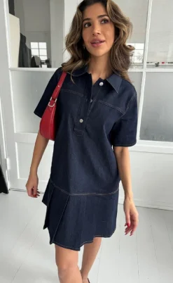 Continue Kjole - Kriss - Denim Blue