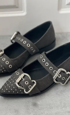 Copenhagen Shoes Ballerinaer - Future Vibes - Black Denim