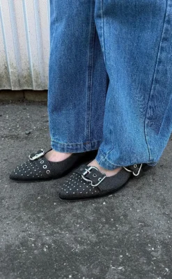 Copenhagen Shoes Ballerinaer - Future Vibes - Black Denim