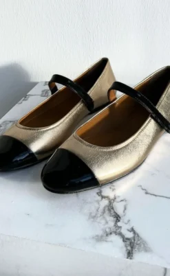 Copenhagen Shoes Ballerinaer - Love For A Reason - Gold