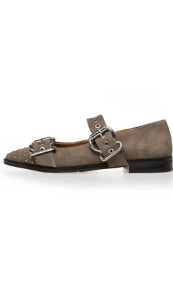 Copenhagen Shoes Ballerinaer - Future Vibes Suede - Green