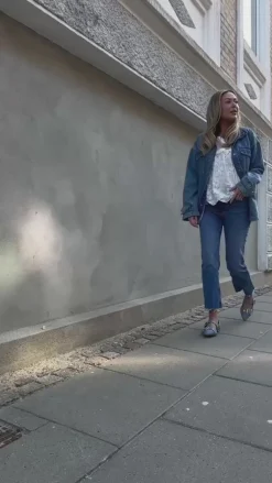Copenhagen Shoes Ballerinaer - Future Vibes - Blue Denim