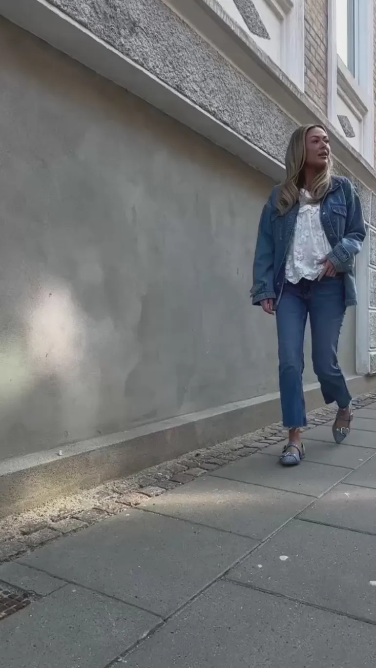 Copenhagen Shoes Ballerinaer - Future Vibes - Blue Denim