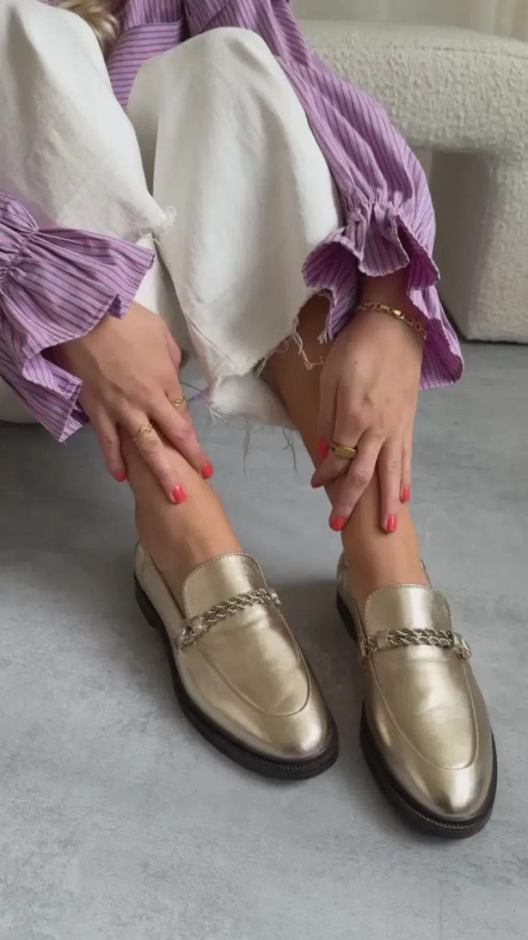 Copenhagen Shoes Loafers - Love And Walk - Platino
