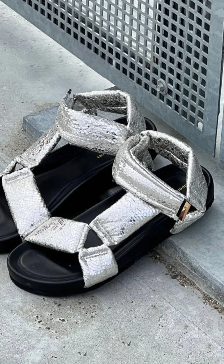Copenhagen Shoes Sandaler - Carrie Moon - Silver Snake