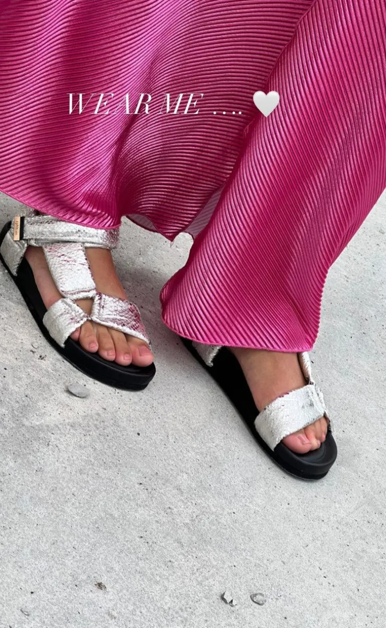 Copenhagen Shoes Sandaler - Carrie Moon - Silver Snake