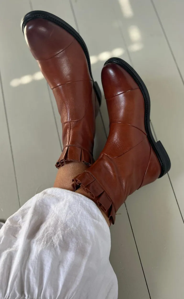 Copenhagen Shoes Støvle - Margaret - Cognac