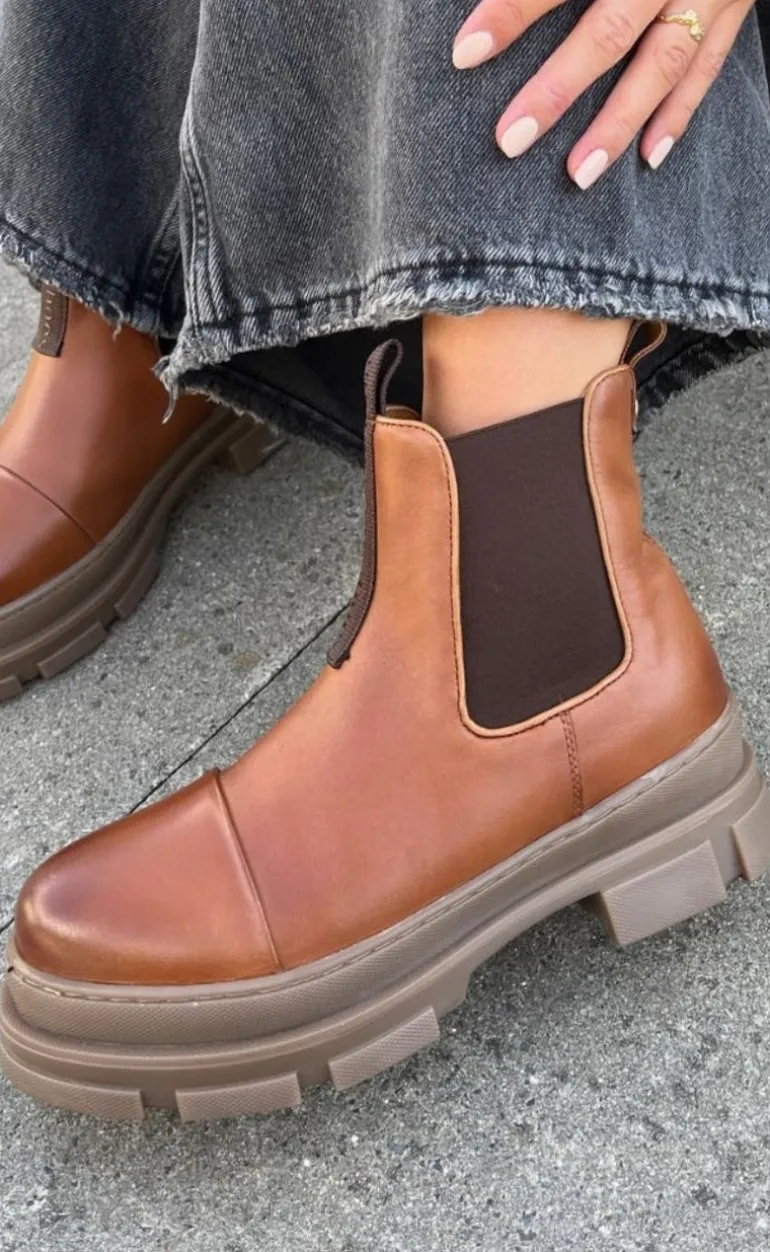 Copenhagen Shoes Støvle - You And Me Low - Cognac