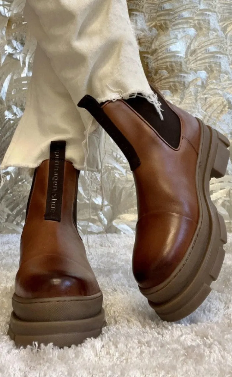 Copenhagen Shoes Støvle - You And Me Low - Cognac