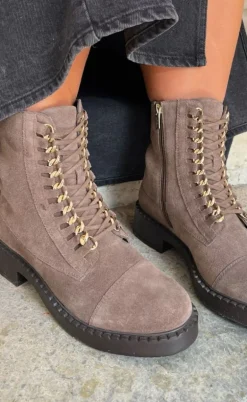 Copenhagen Shoes Støvler - New Rock Suede - Smoke