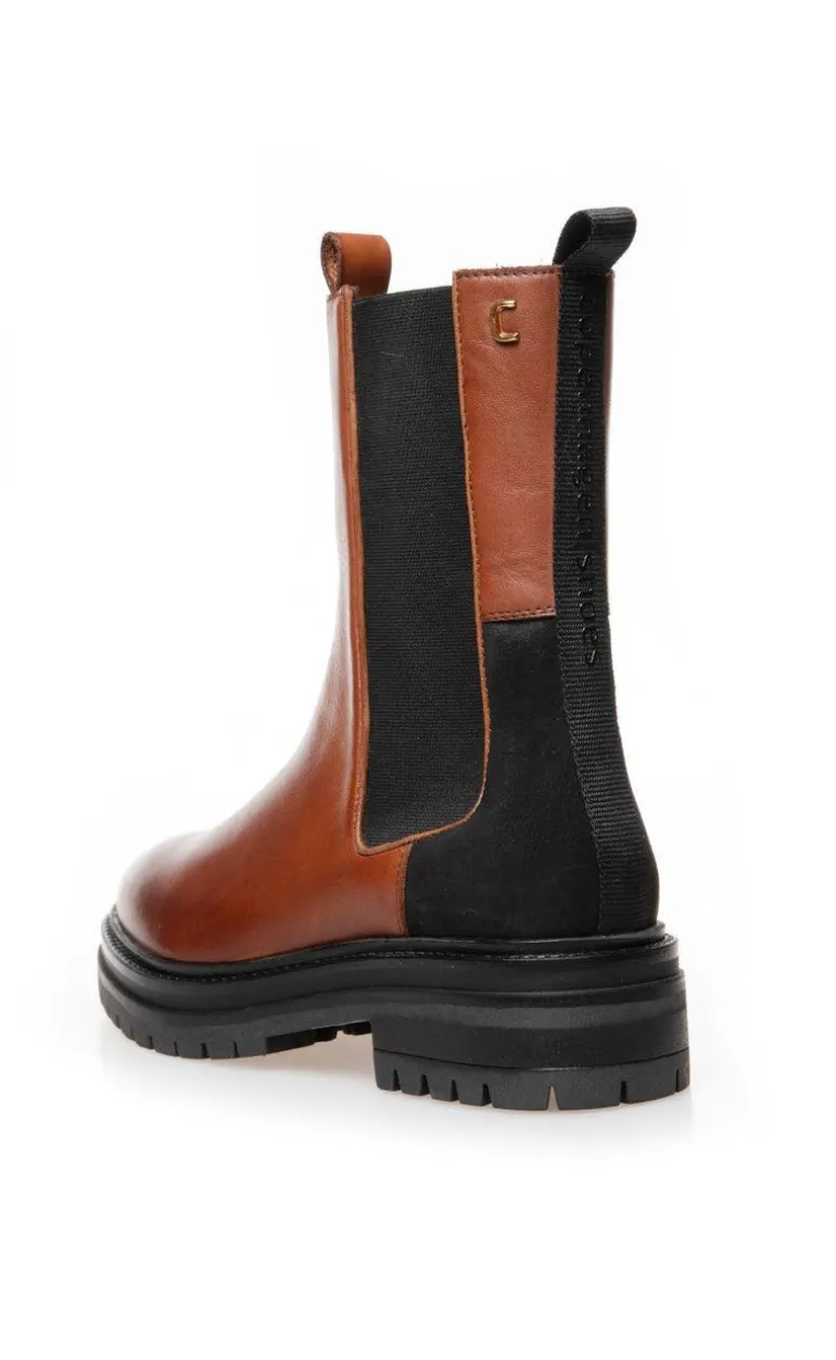 Copenhagen Shoes Støvler - It's A Kind Of Magic - Cognac/Black/Brown