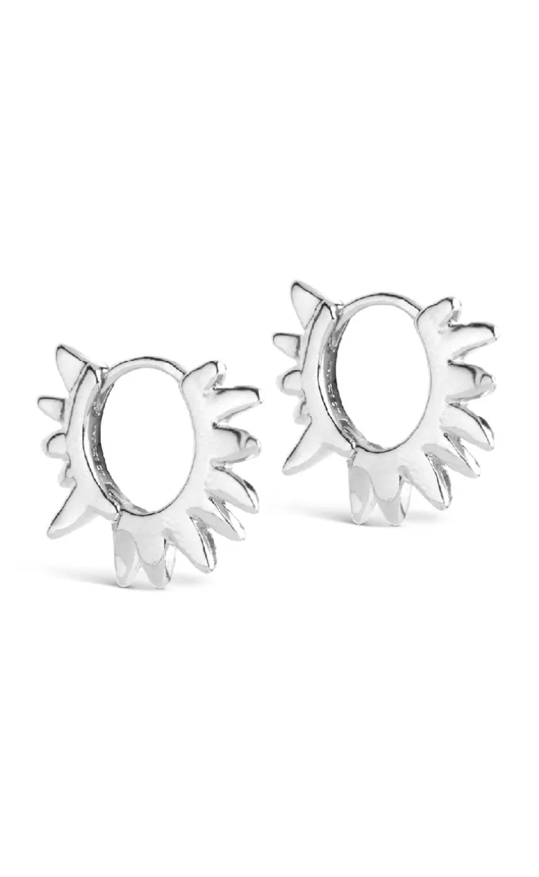 ENAMEL Copenhagen Øreringe - Sunshine Leaves - Silver Colour