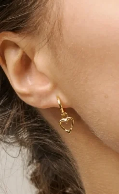 ENAMEL Copenhagen Øreringe - Classic Hoops - Gold Colour