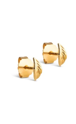ENAMEL Copenhagen Øreringe - Organic Leaf - Gold Colour