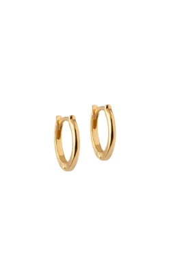 ENAMEL Copenhagen Øreringe - Small Classic Hoops - Gold Colour