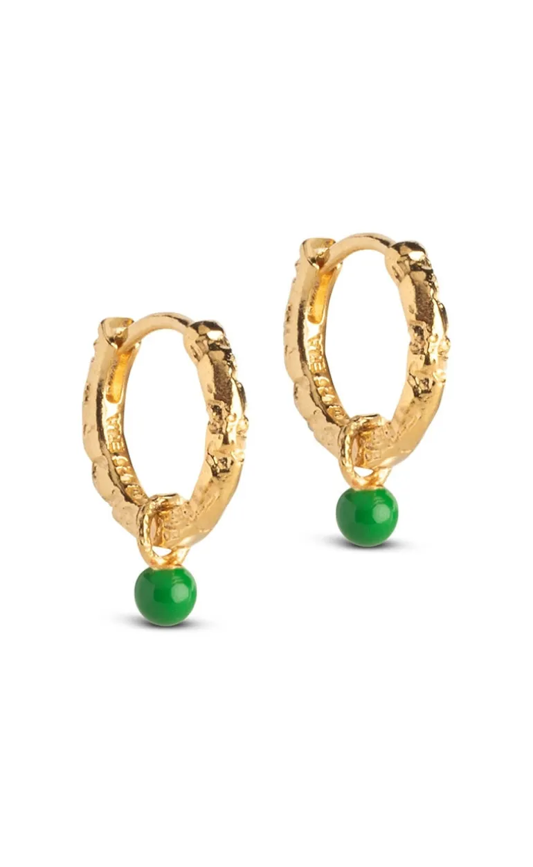 ENAMEL Copenhagen Øreringe - Belle - Grass Green