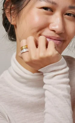 ENAMEL Copenhagen Ring - Ane - Silver Colour