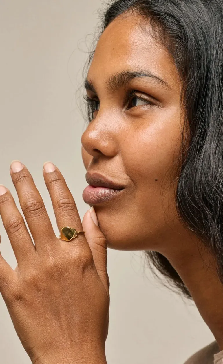 Enamel Copenhagen Ring - Sahara - Forgyldt