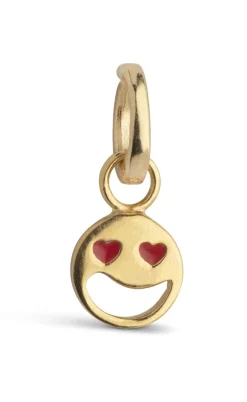 ENAMEL Copenhagen Vedhæng - Funky Smiley - Red