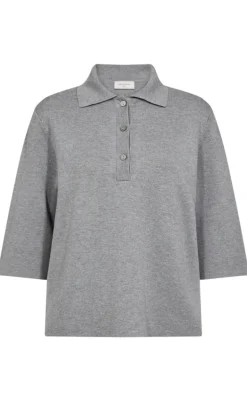 Freequent Bluse - Ani - Medium Grey Melange
