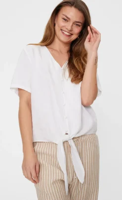 Freequent Bluse - Lava 204238 - Brilliant White