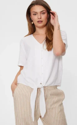Freequent Bluse - Lava 204238 - Brilliant White