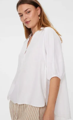 Freequent Bluse - Lava 204290 - Brilliant White