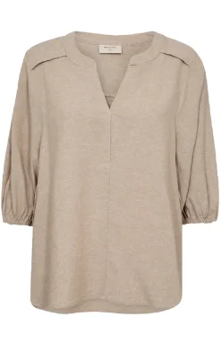 Freequent Bluse - Lava 204290 - Sand Melange