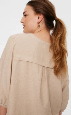 Freequent Bluse - Lava 204290 - Sand Melange