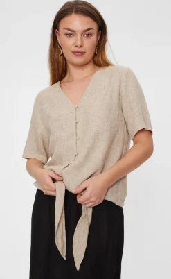Freequent Bluse - Lava - Sand Melange