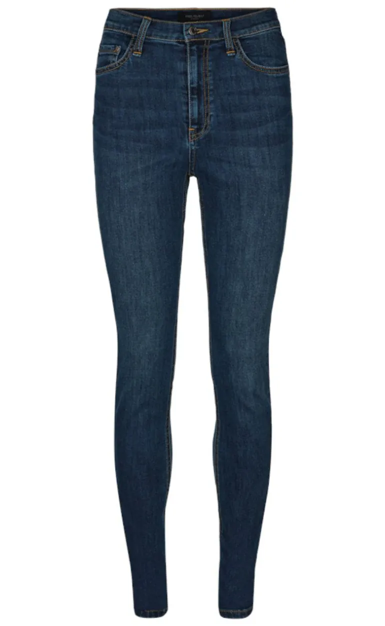 Freequent Bukser - Harlow - Medium Blue