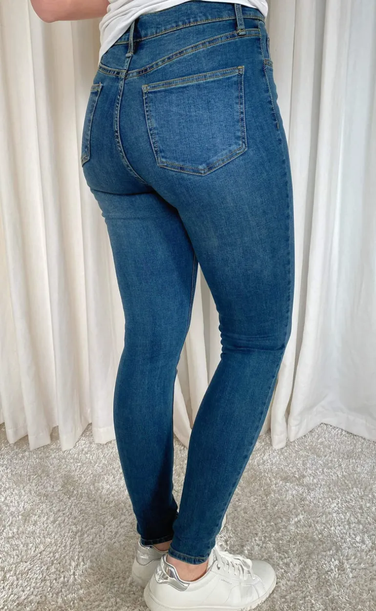 Freequent Bukser - Harlow - Medium Blue