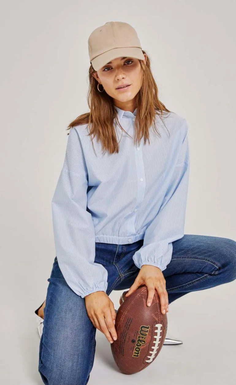 Freequent Bukser - Jane - Medium Blue Denim