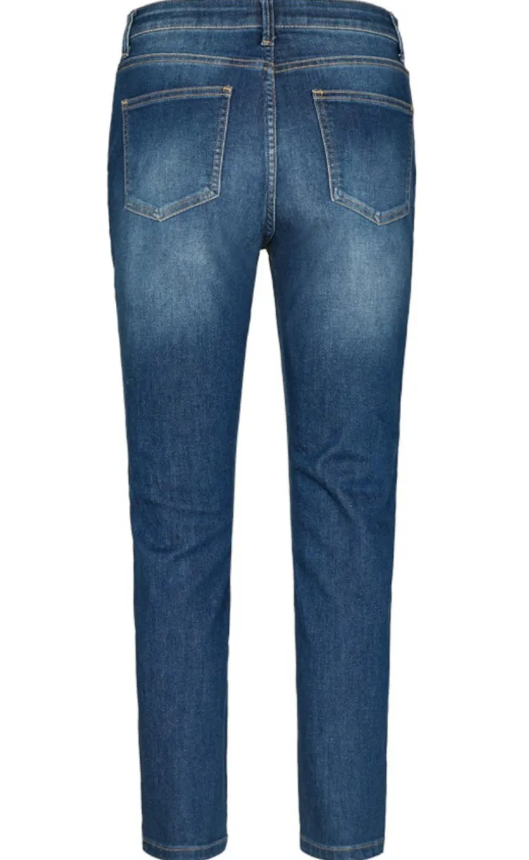 Freequent Bukser - Jane - Medium Blue Denim