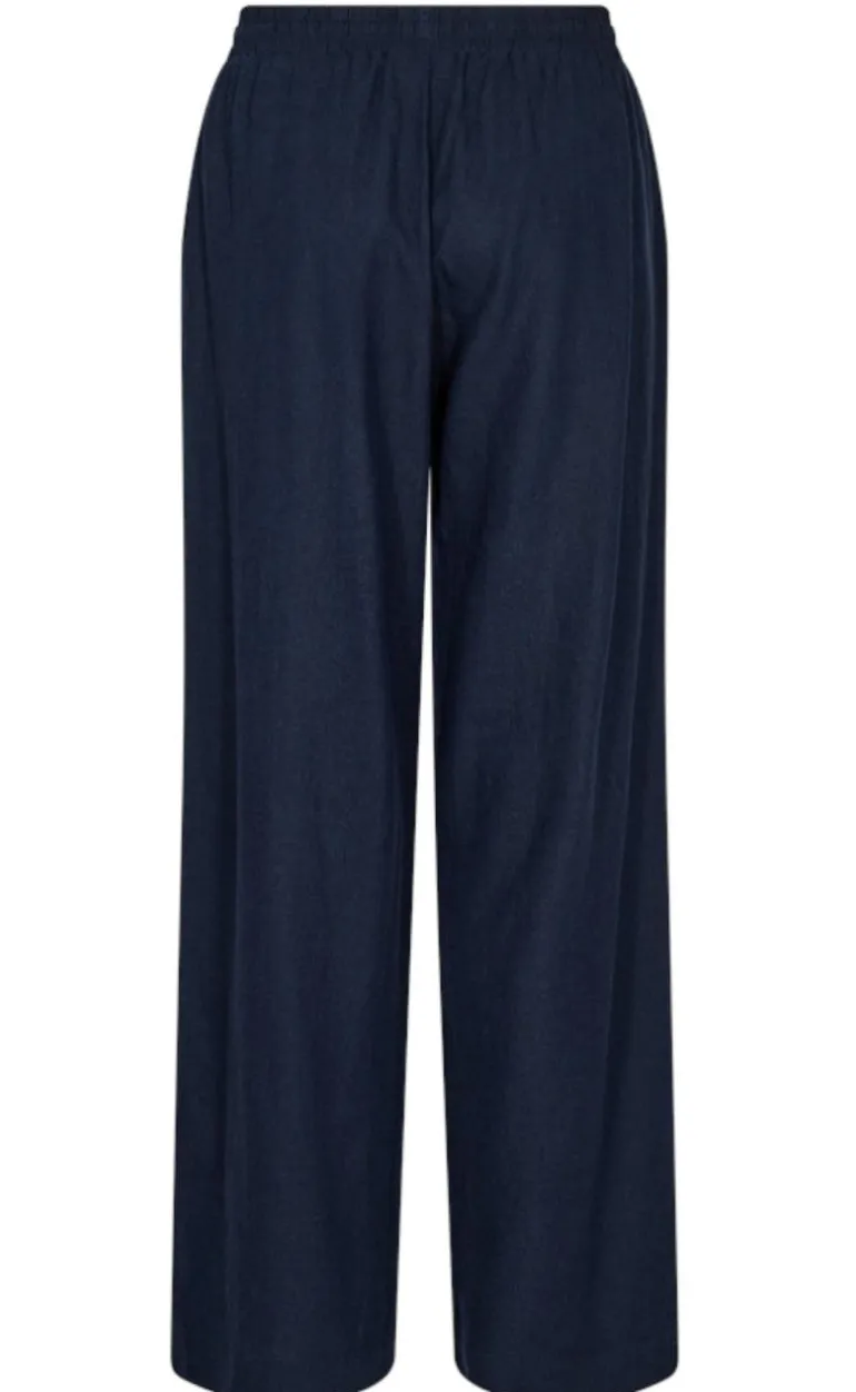 Freequent Bukser - Lava - Navy Blazer