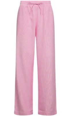Freequent Bukser - Lava - Off White w. Fuchsia Pink