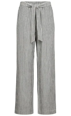 Freequent Bukser - Lavisco - Star Off-white w. Navy Blazer